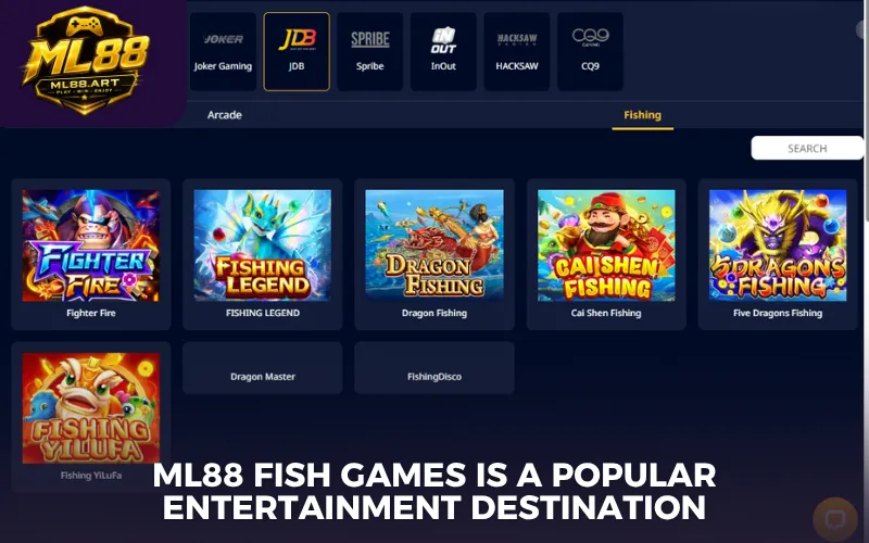 ML88 fish games is a popular entertainment destination