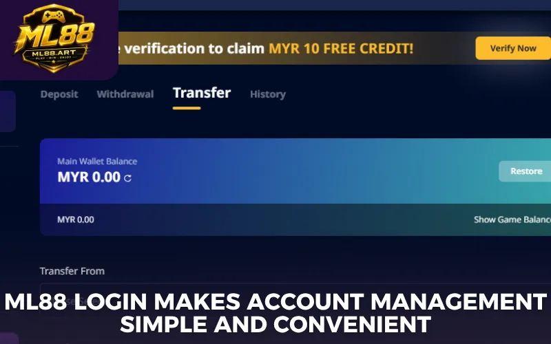 ML88 login makes account management simple and convenient