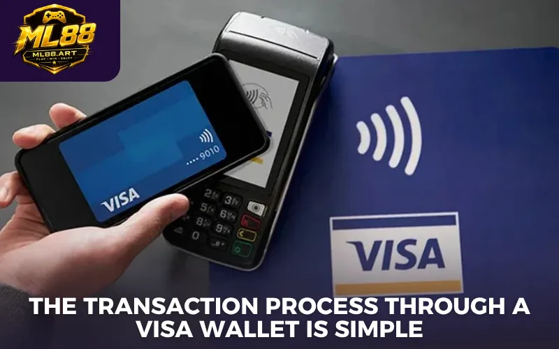 The transaction process through a Visa wallet is simple