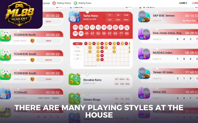 There are many playing styles at the house